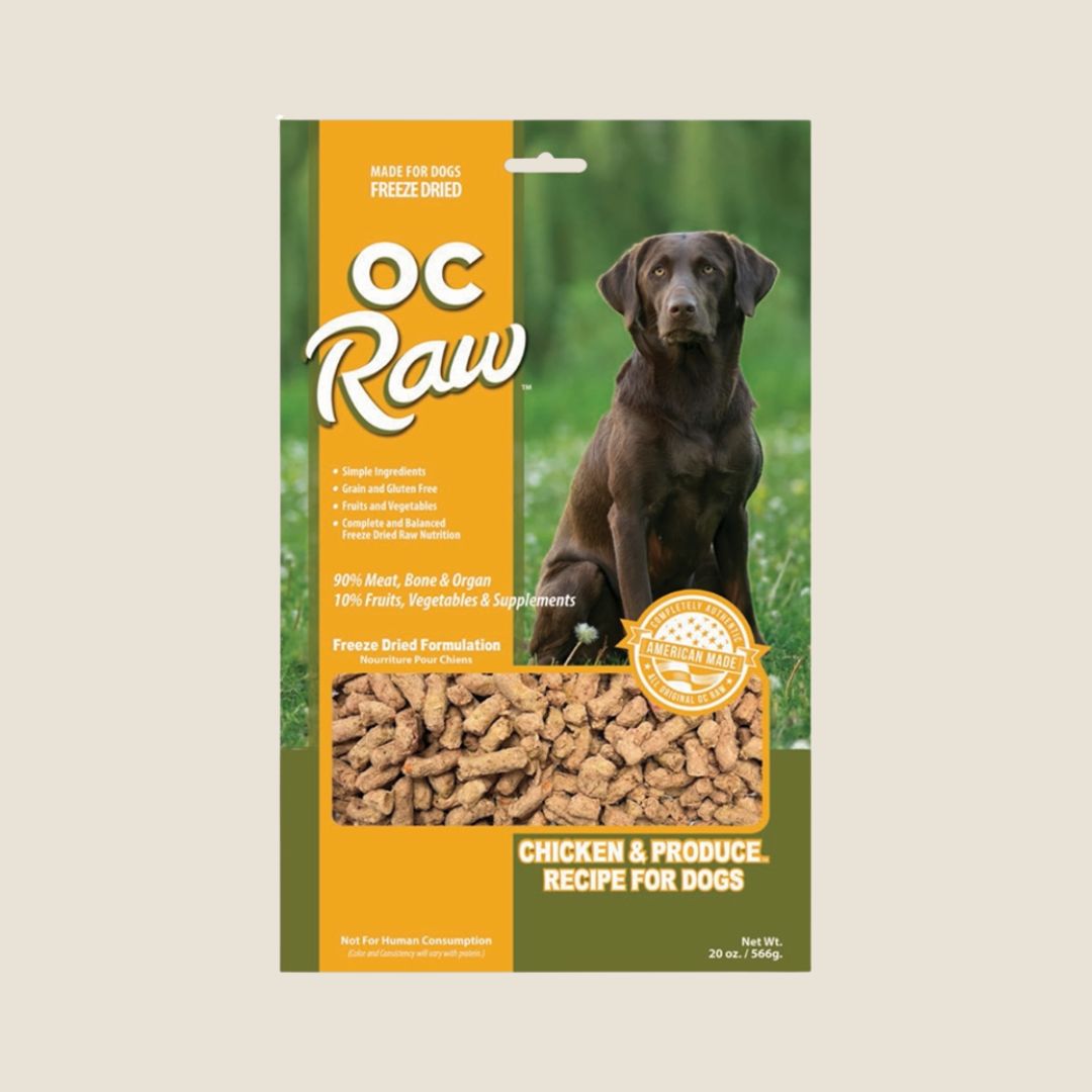 OC Raw Freeze Dried Meaty Rox Chicken & Produce