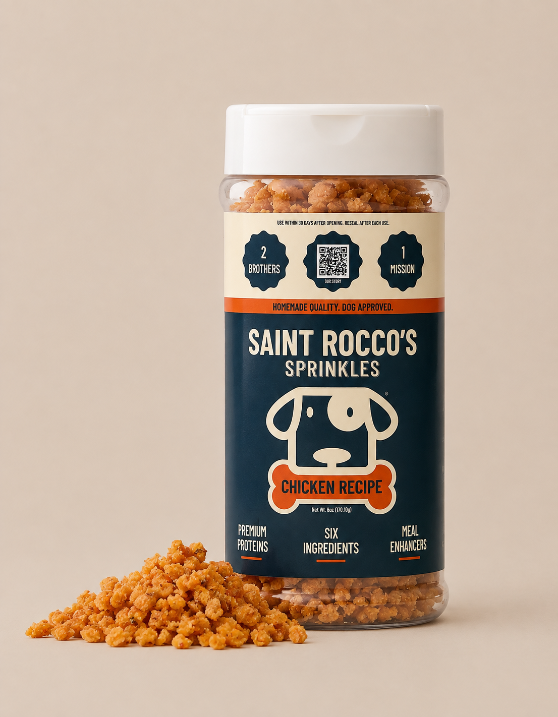 Saint Rocco's Chicken Sprinkles Dog Meal Toppers
