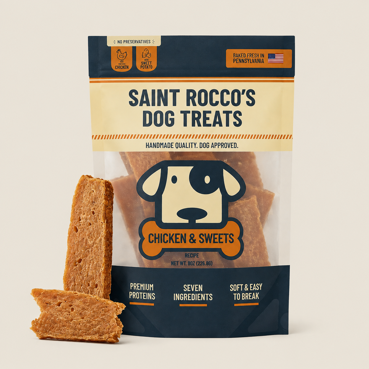 Saint Rocco's Chicken & Sweets Dog Treats