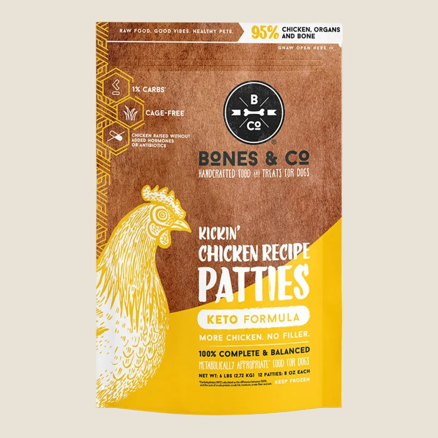 Bones & Co. - Frozen Kickin' Chicken Patties