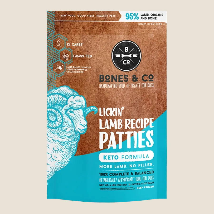 Bones & Co. - Frozen Lickin' Lamb Patties