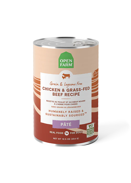 Open Farm Chicken & GrassFed Beef Pâté for Dogs Polkadog