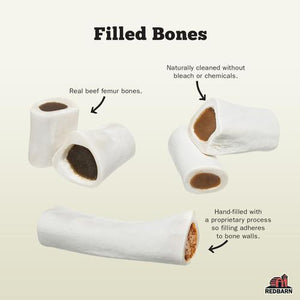 Filled bone details: real beef bones, naturally cleaned, hand-filled