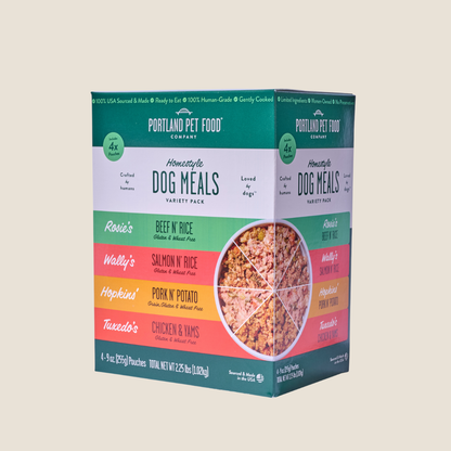 Portland Pet Food Company - Homestyle Dog Meals Variety 4-Pack