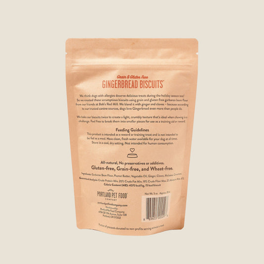 Portland Pet Food Company - Grain & Gluten Free Gingerbread Biscuits
