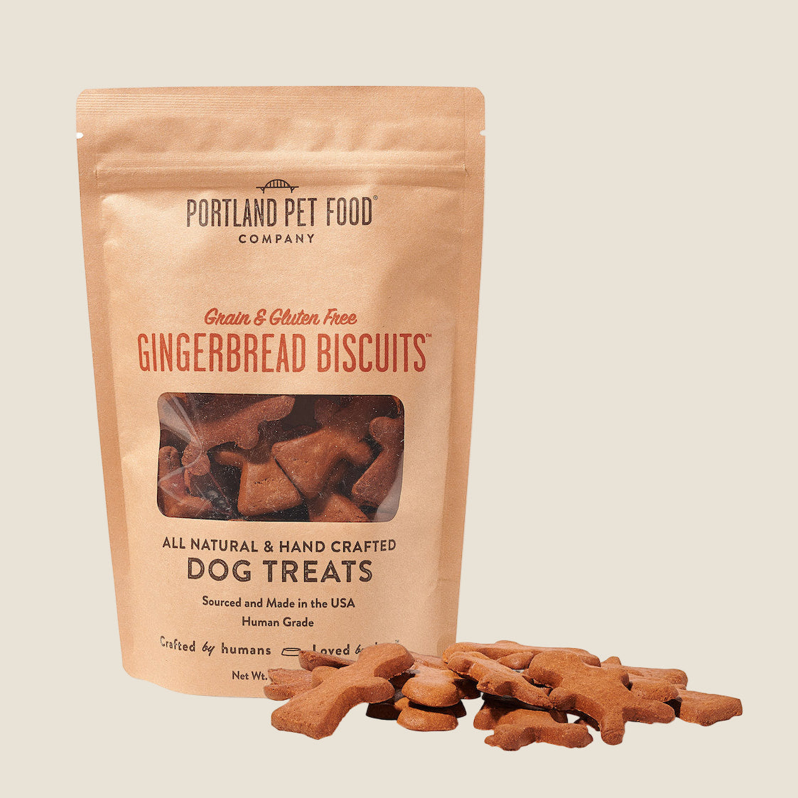 Portland Pet Food Company - Grain & Gluten Free Gingerbread Biscuits