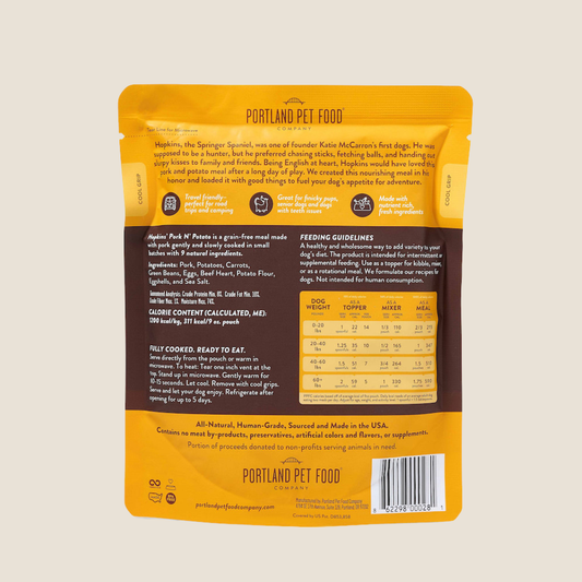 Portland Pet Food Company - Hopkins' Pork N' Potato Homestyle Dog Meal