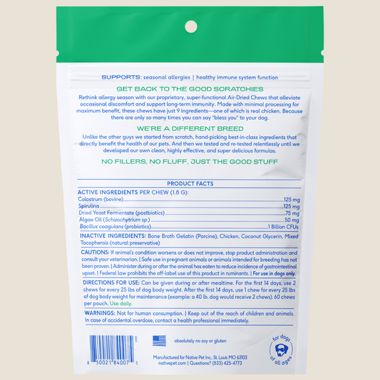 Native Pet - Air Dried Allergy Chews