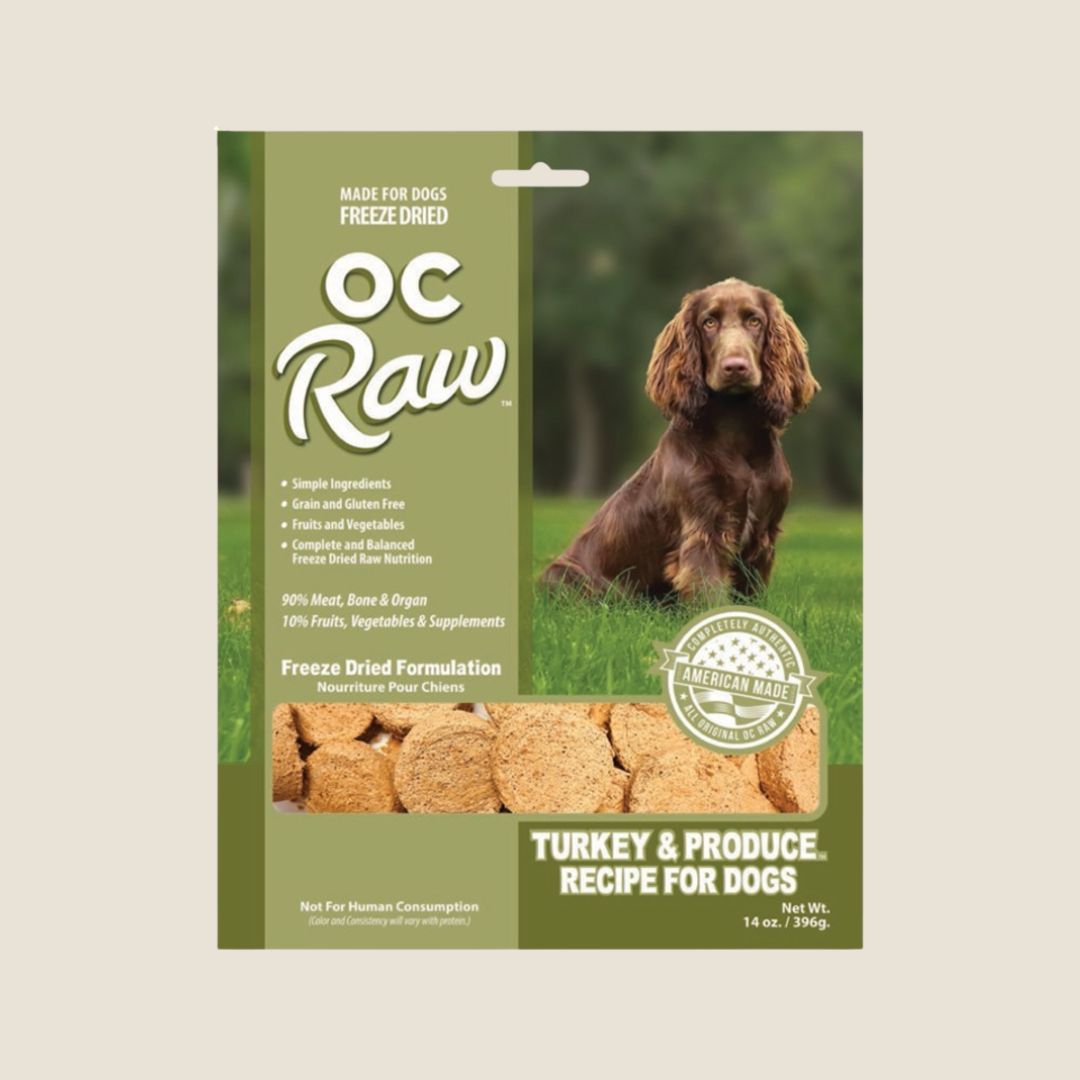OC Raw Freeze Dried Patties Turkey & Produce