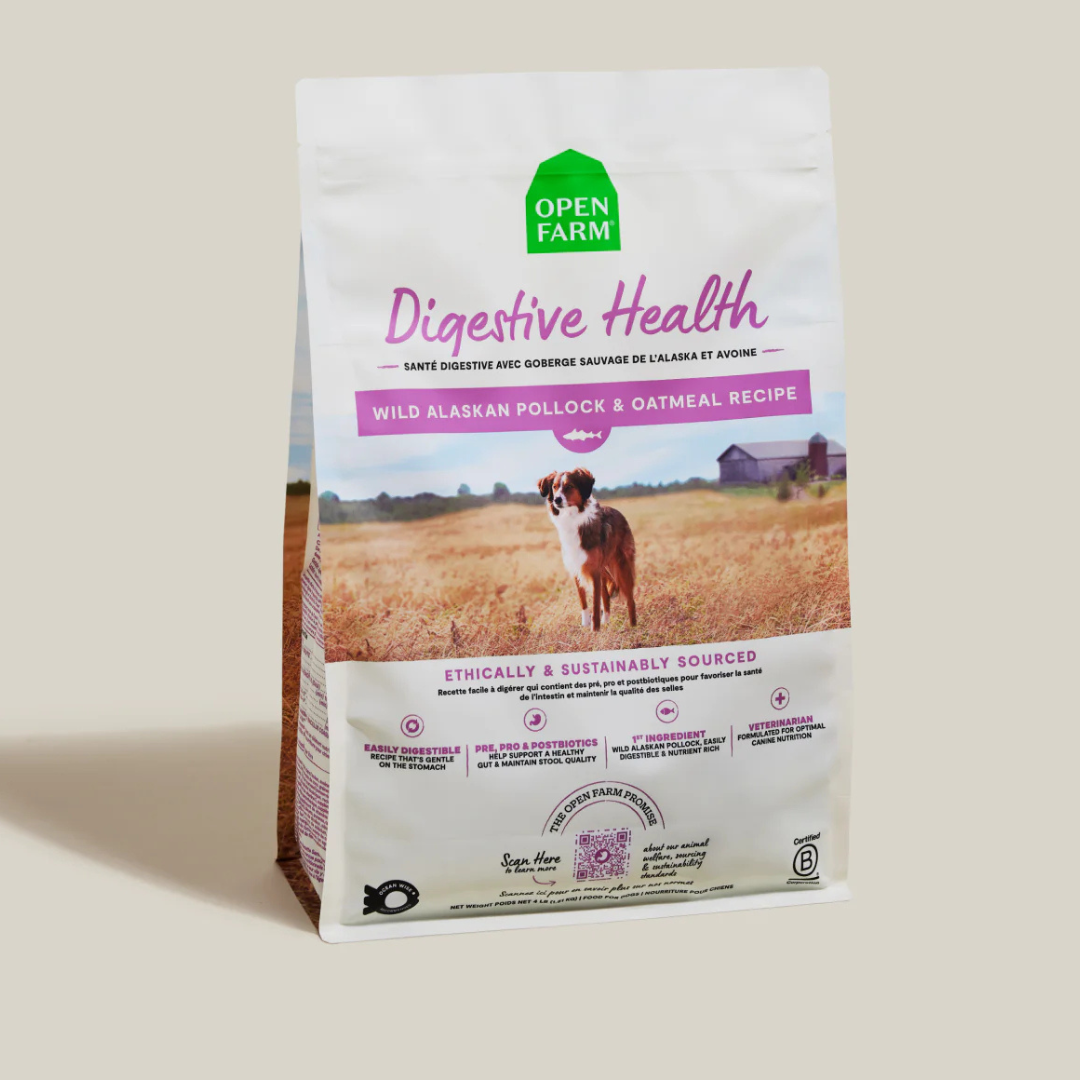 Open Farm - Digestive Health Wild Alaskan Pollock & Oatmeal Recipe