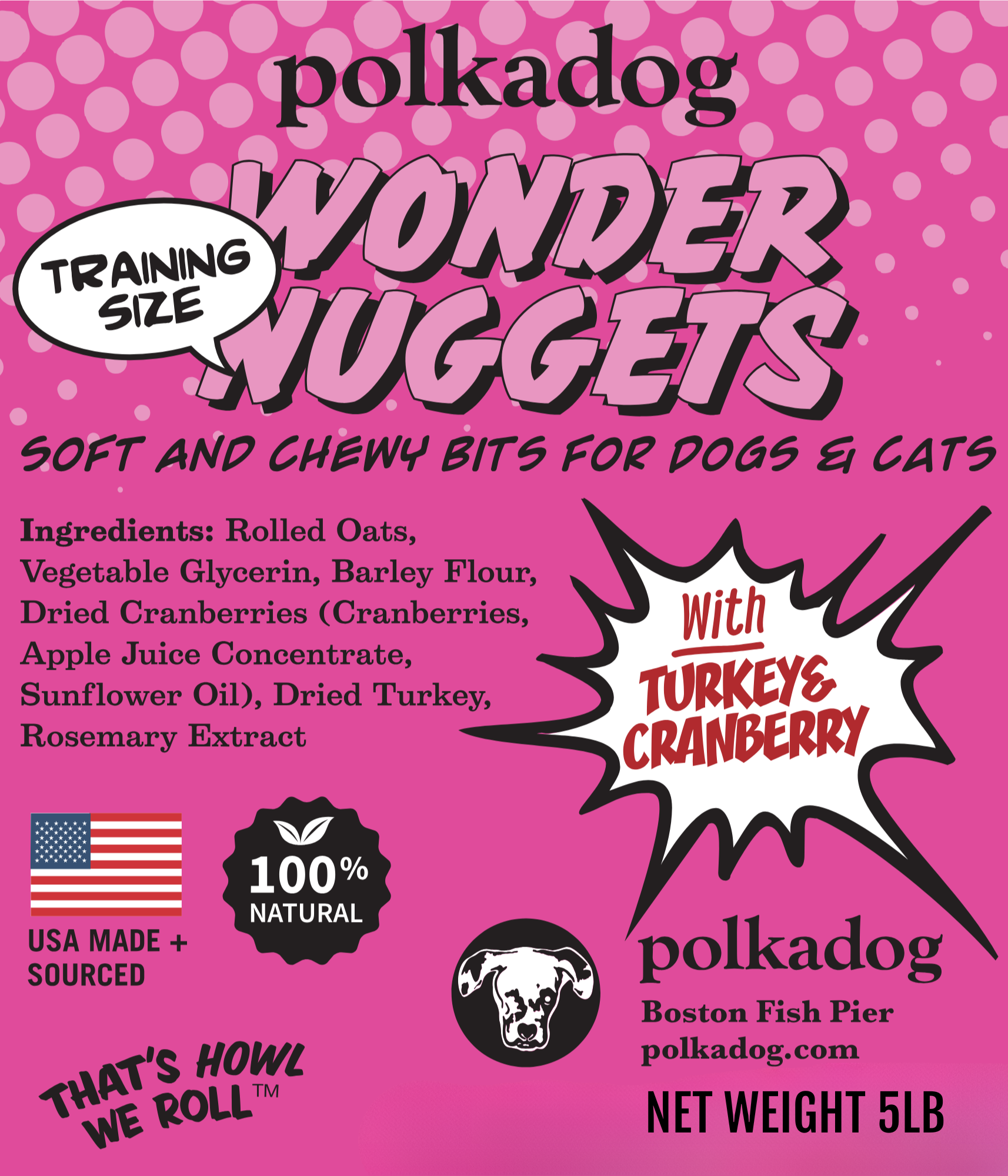 Wonder Nuggets | Turkey & Cranberry Dog Snacks – Polkadog