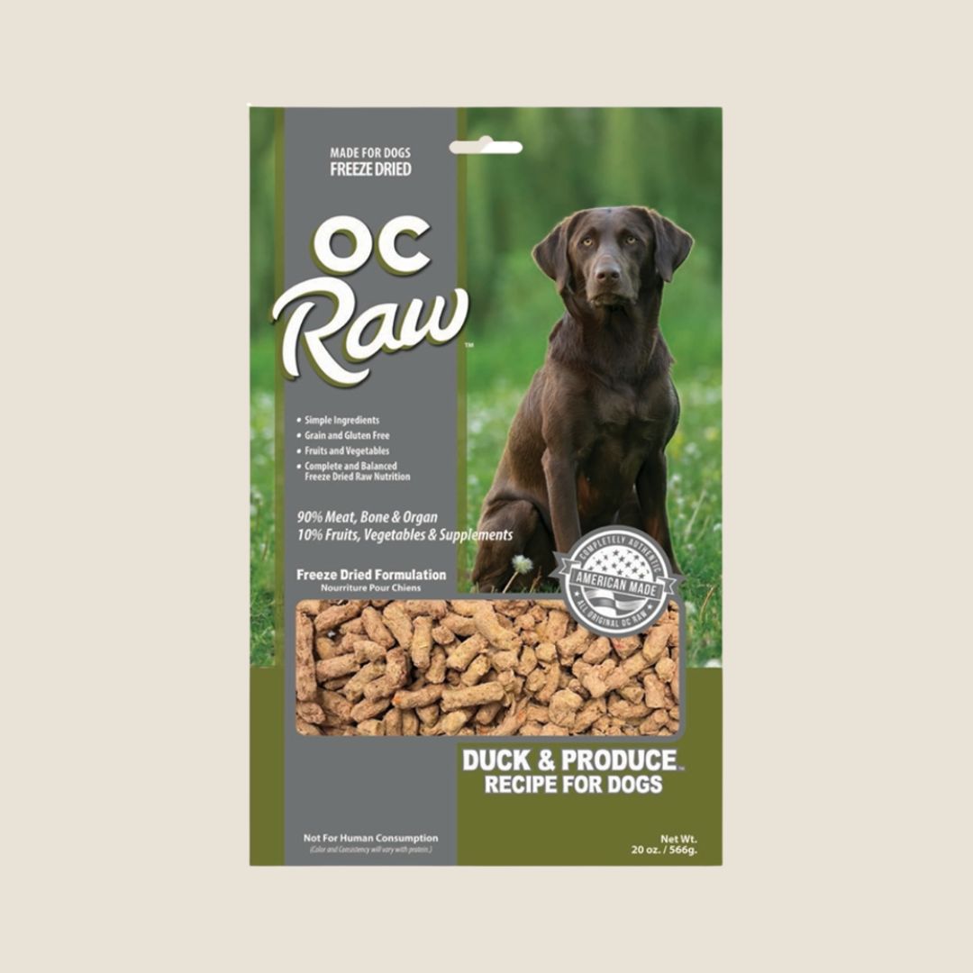 OC Raw Freeze Dried Meaty Rox Duck & Produce