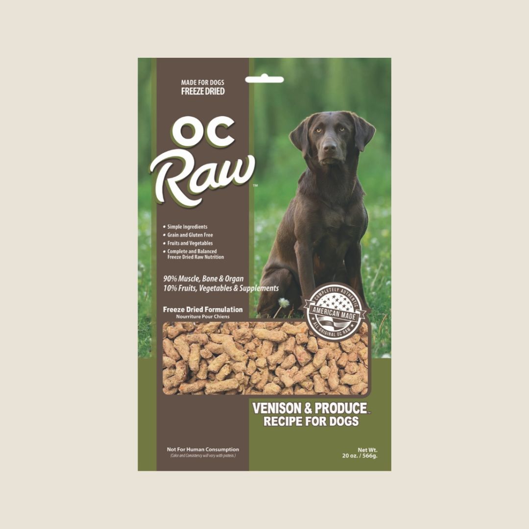 OC Raw Freeze Dried Meaty Rox Venison & Produce