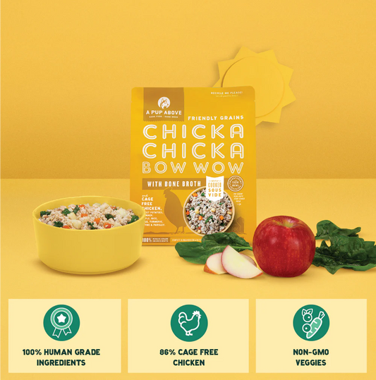 A Pup Above Chicka Bow Wow Gently Cooked Dog Food