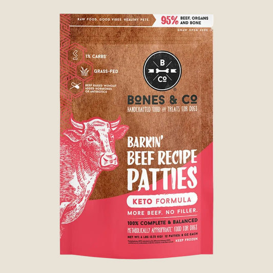 Bones & Co. - Frozen Kickin' Beef Patties