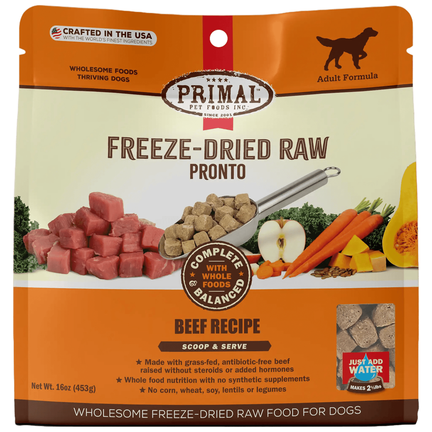 Primal - Freeze-Dried Raw Pronto Beef Recipe