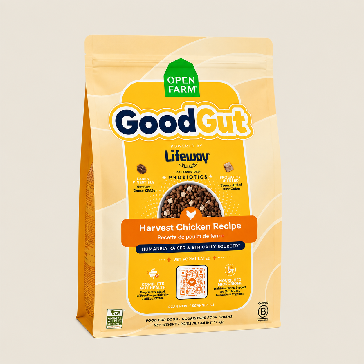 Open Farm GoodGut Harvest Chicken Dog Kibble