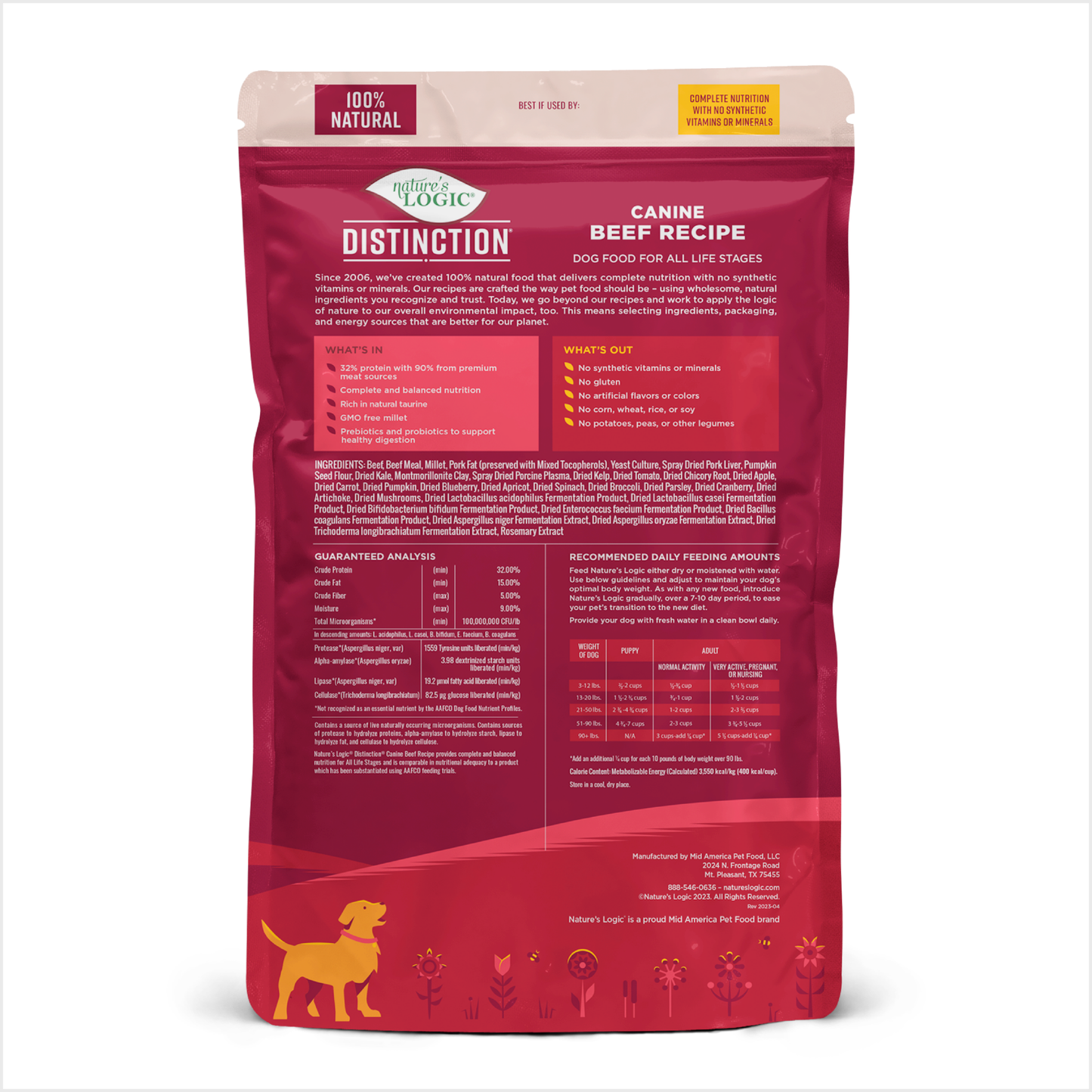 Nature's Logic Distinction Canine Beef – 24LB