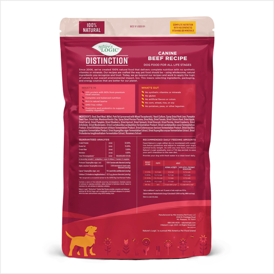 Nature's Logic Distinction Canine Beef – 24LB