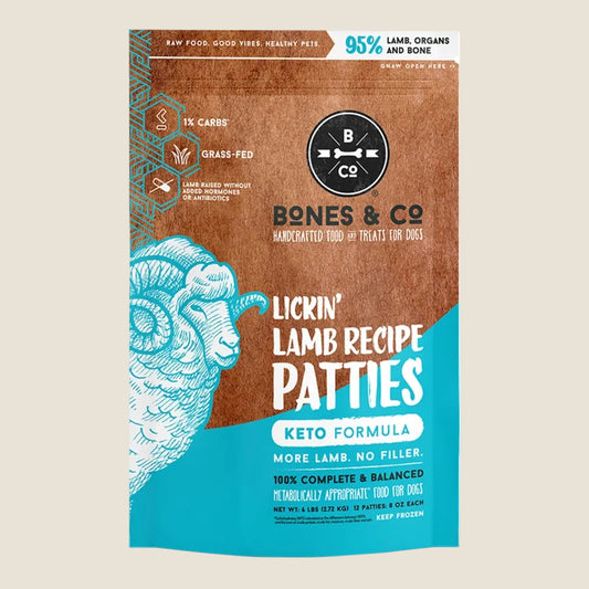 Bones & Co. - Frozen Lickin' Lamb Patties