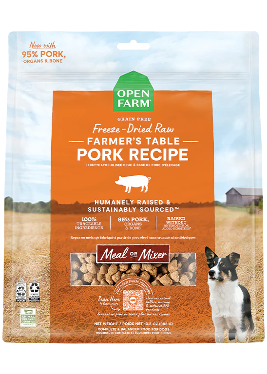 Open Farm Freeze-Dried Farmer's Table - Pork Recipe