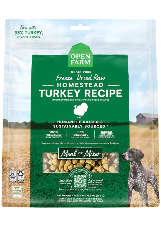 Open Farm Freeze-Dried Farmer's Table - Homestead Turkey Recipe