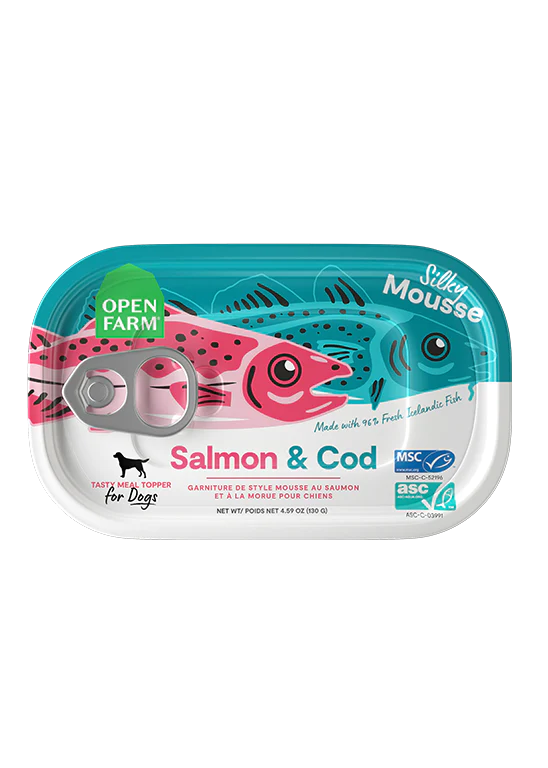 Open Farm Salmon & Cod Topper for Dogs Polkadog