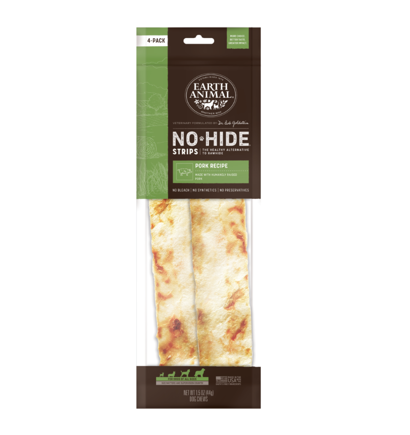 Earth Animal No-Hide Strips - Pork Recipe