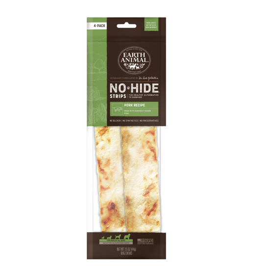 Earth Animal No-Hide Strips - Pork Recipe