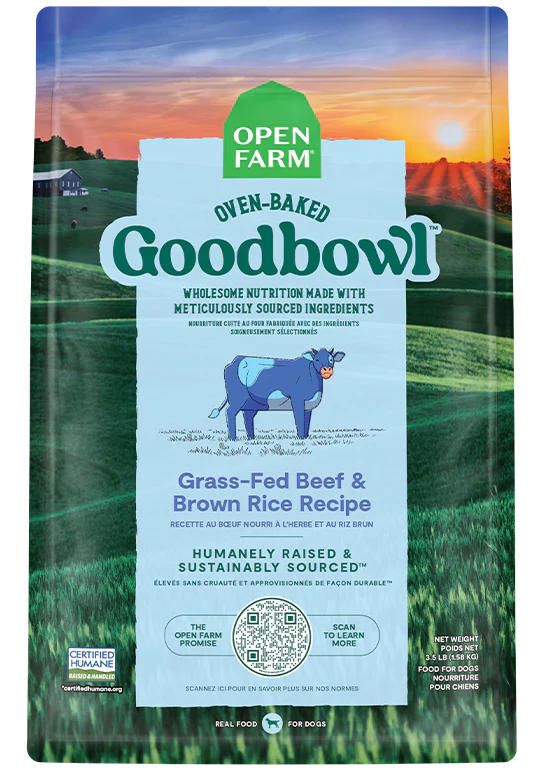 Open Farm - Goodbowl Grass-Fed Beef & Brown Rice Recipe for Dogs