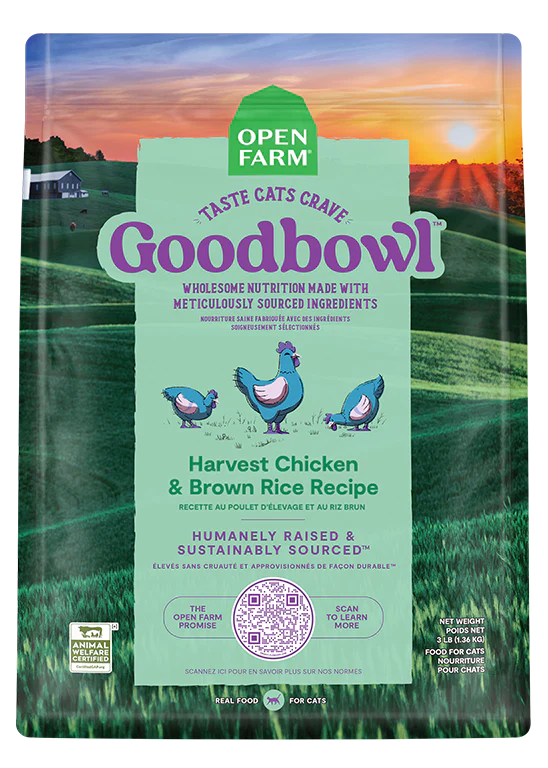 Open Farm - Goodbowl Harvest Chicken & Brown Rice Recipe for Cats