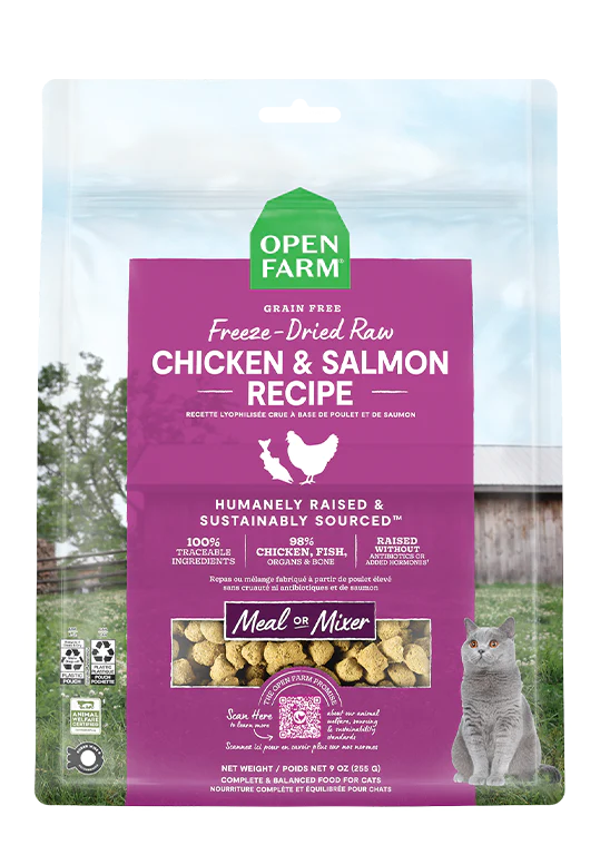 Open Farm - Chicken & Salmon Freeze Dried Cat Food