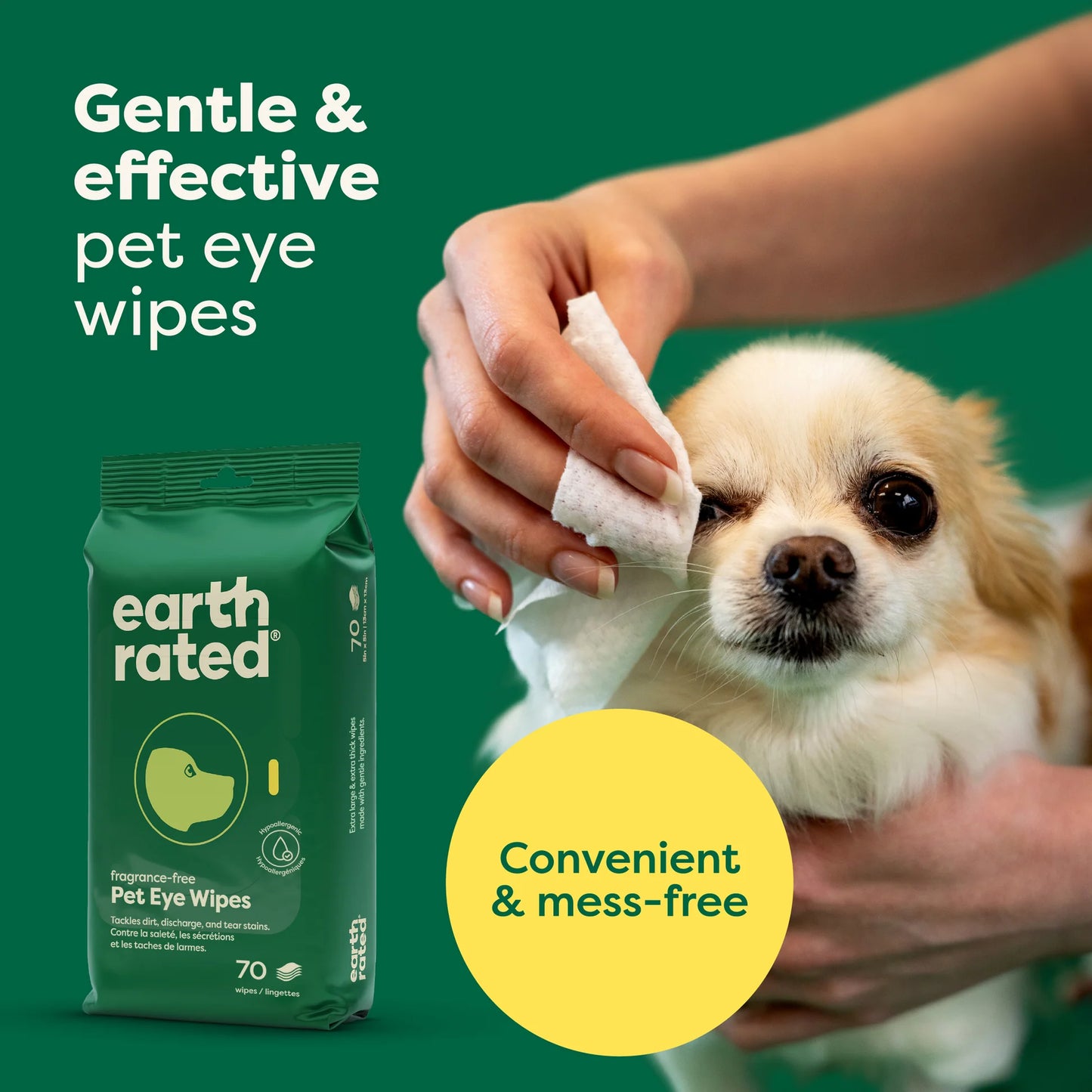 Earth Rated - Eye Wipes