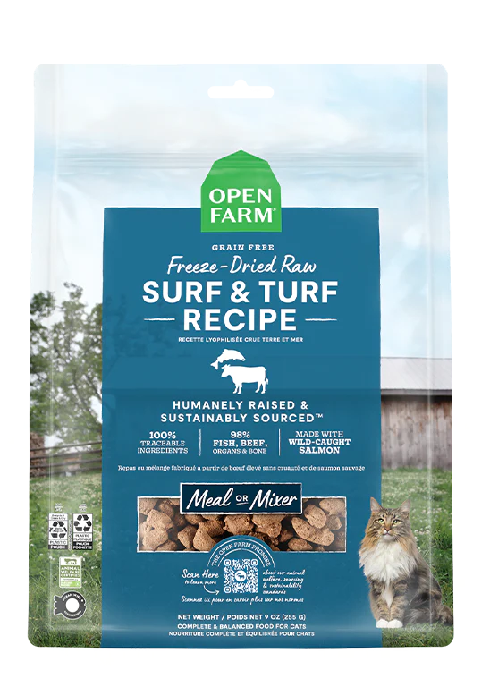 Open Farm - Surf & Turf Freeze Dried Cat Food