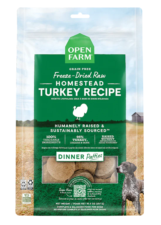 Open Farm - Homestead Turkey Freeze Dried Patties