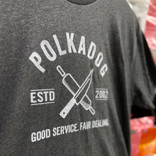 Load image into Gallery viewer, Knife &amp; Rolling Pin T-shirt - Charcoal Gray
