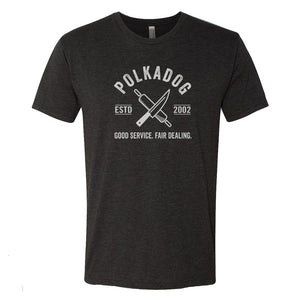 Knife & Rolling Pin T-shirt - Charcoal Gray