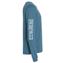 Load image into Gallery viewer, Knife &amp; Rolling Pin Long Sleeve T-shirt - Deep Heather Teal
