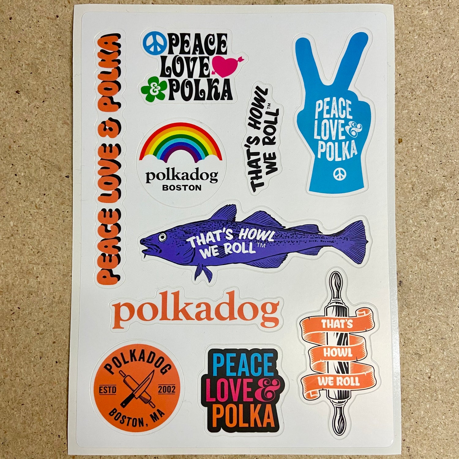 Polkadog Sticker Sheet