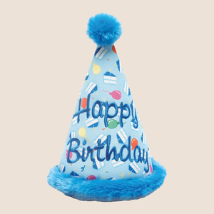 Worthy Dog - Blue Birthday Hat