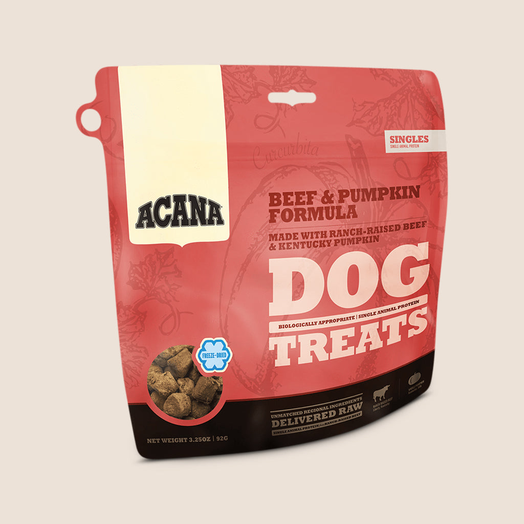 Acana Treats 1.25 oz. Acana Singles Dog Treats - Beef & Pumpkin Formula