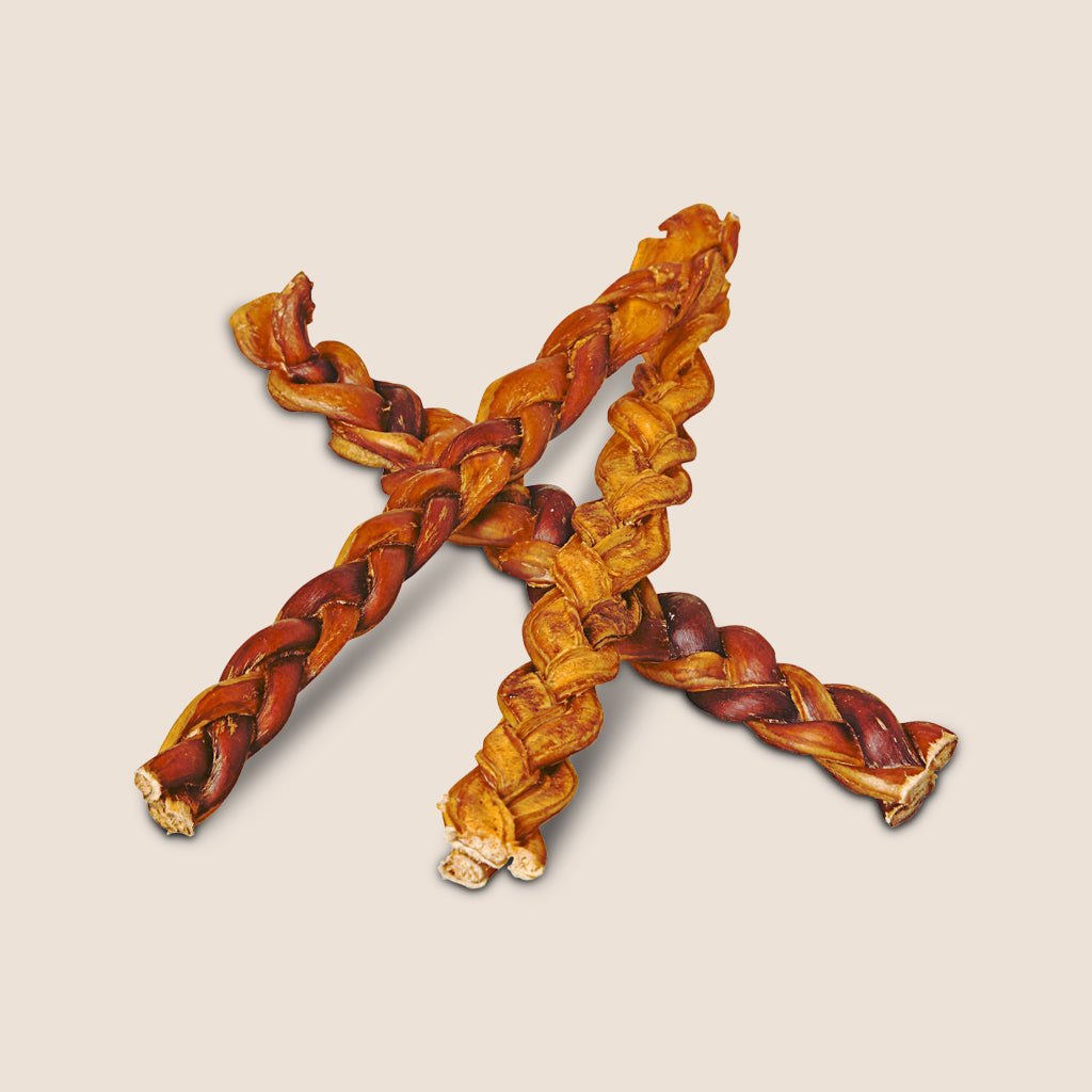 Red Barn Naturals Braided Bully Sticks or Beef Pizzle Dog Treats