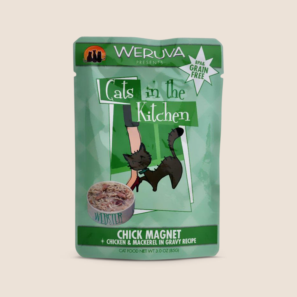 Cats in the Kitchen Cat Food Can Cats in the Kitchen Chick Magnet 3 Ounce Pouch