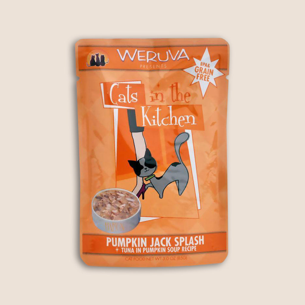 Cats in the Kitchen Cat Food Can Cats in the Kitchen Pumpkin Jack Splash 3 Ounce Pouch