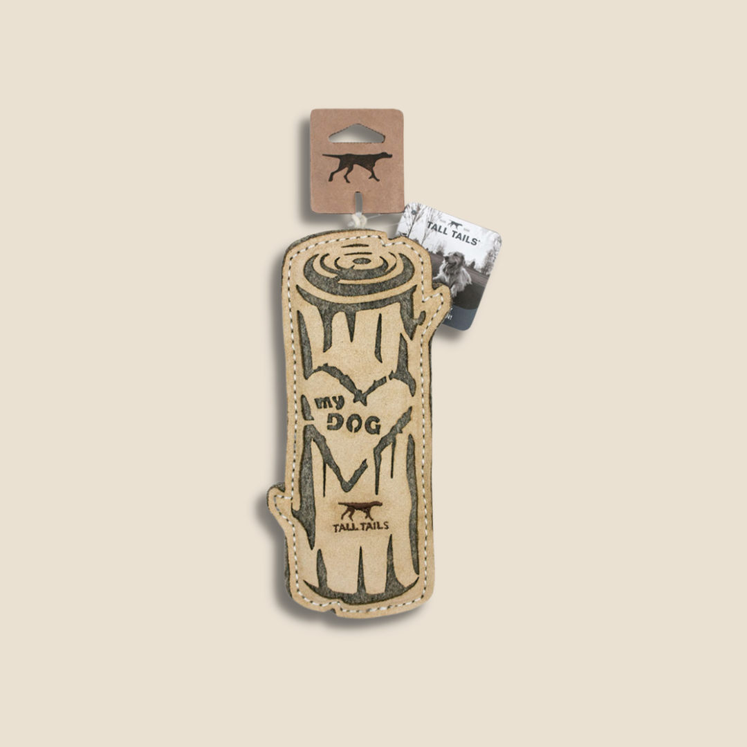 Tall Tails - Love My Dog Leather Log