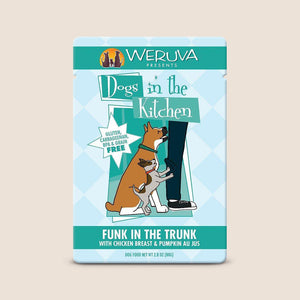 Weruva Canned Dog Food Dogs in the Kitchen Funk in the Trunk Pouch