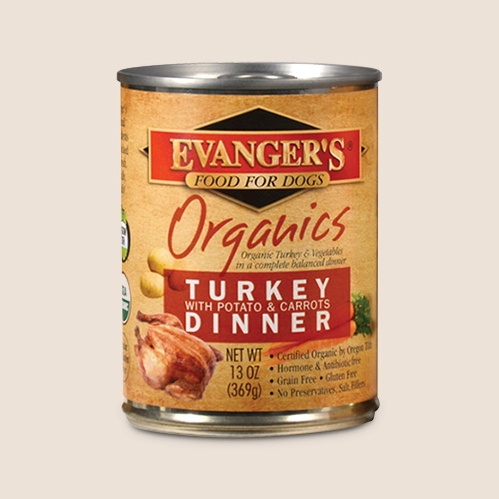 Evanger's Canned Dog Food Evanger's Organic Turkey Dinner with Potatoes and Carrots