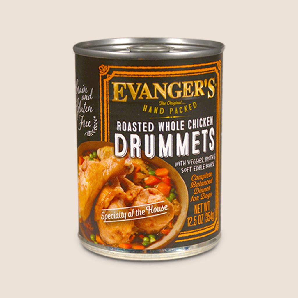 Evanger's Canned Dog Food Evanger's Roasted Whole Chicken Drummets