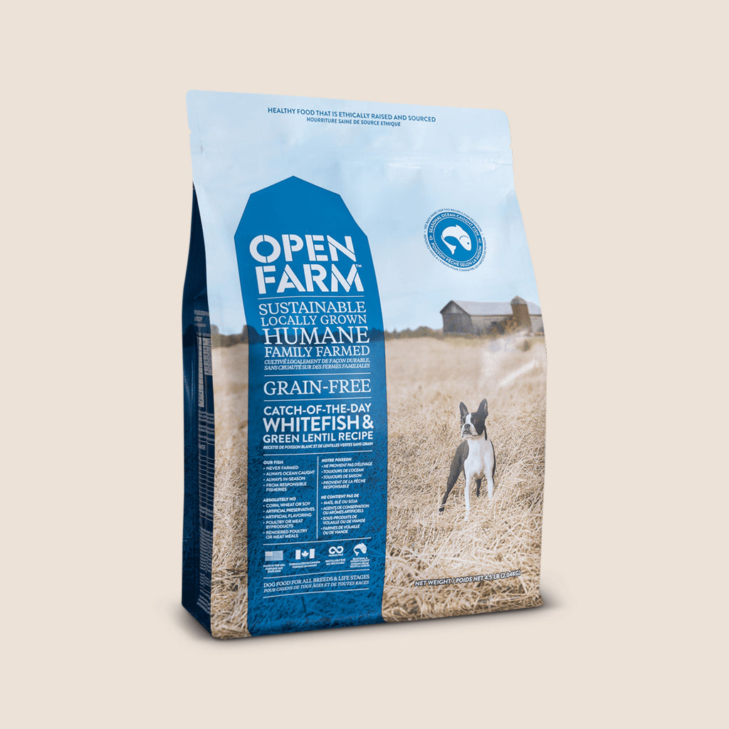 Open Farm Dry Dog Food 4.5 lbs. Open Farm - Catch-of-the-Season Whitefish and Green Lentil - Grain-Free Dog Food