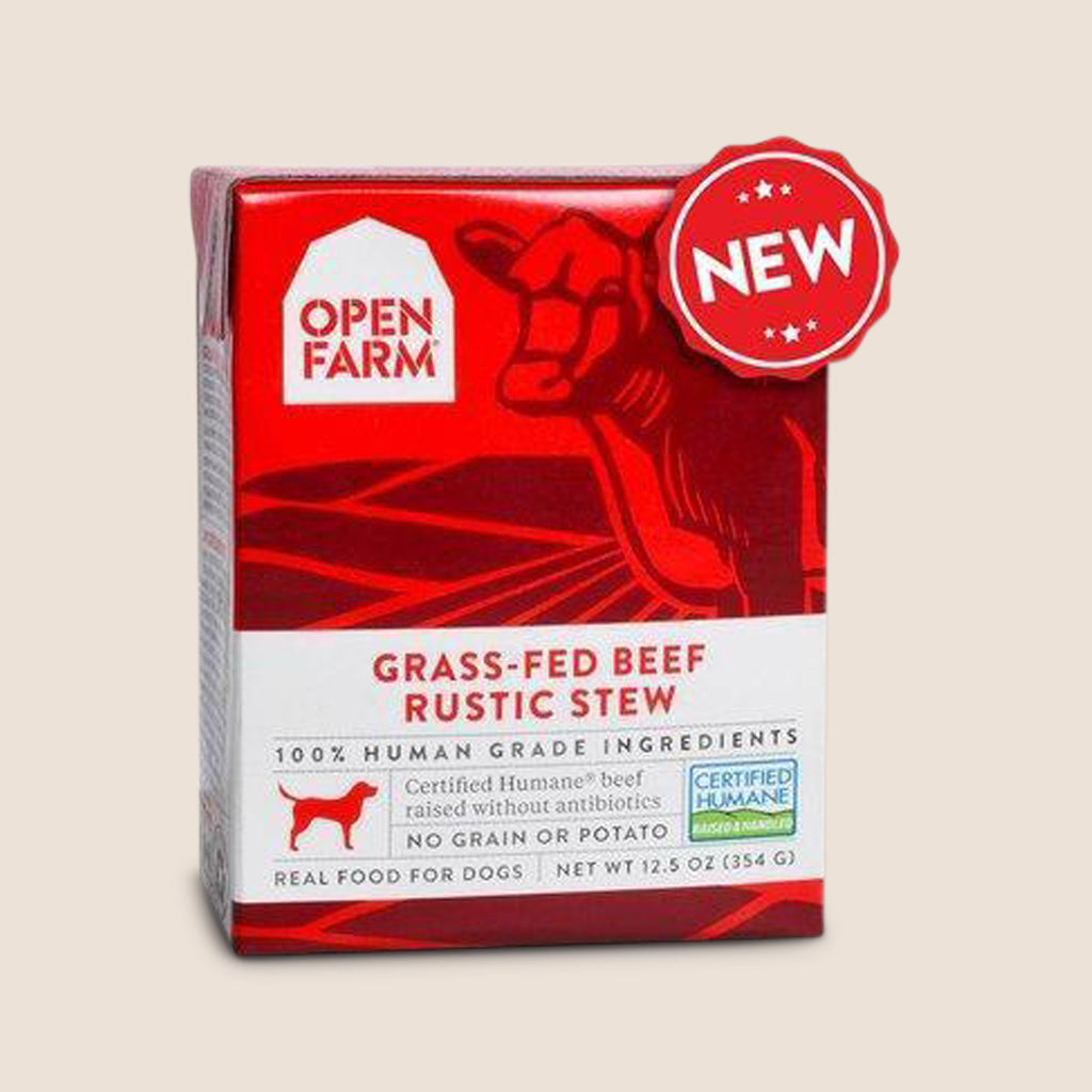 Open Farm Canned Dog Food Case of 6 Open Farm Grass-Fed Rustic Beef Stew for Dogs